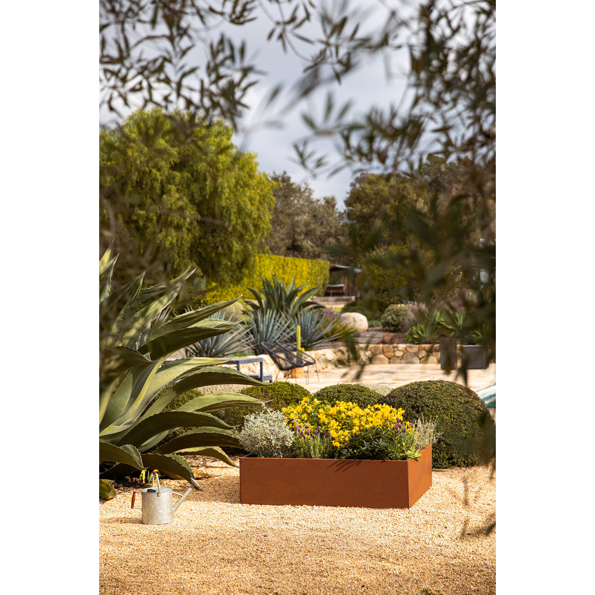 Corten Steel Series Garden Bed Planter